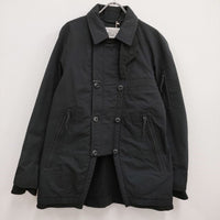 EESETT&Co. 新品 J071 NOVELIST COAT 定価110000円 変形ダブルプレスト サイズ36 コート ブラック メンズ イーセットアンドコー【中古】4-0330T♪