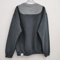 EESETT&Co. 新品 C133 COLLEGE SWEAT 定価20900円 カレッジ ドッキング M スウェット グレー メンズ イーセットアンドコー【中古】4-0330T♪