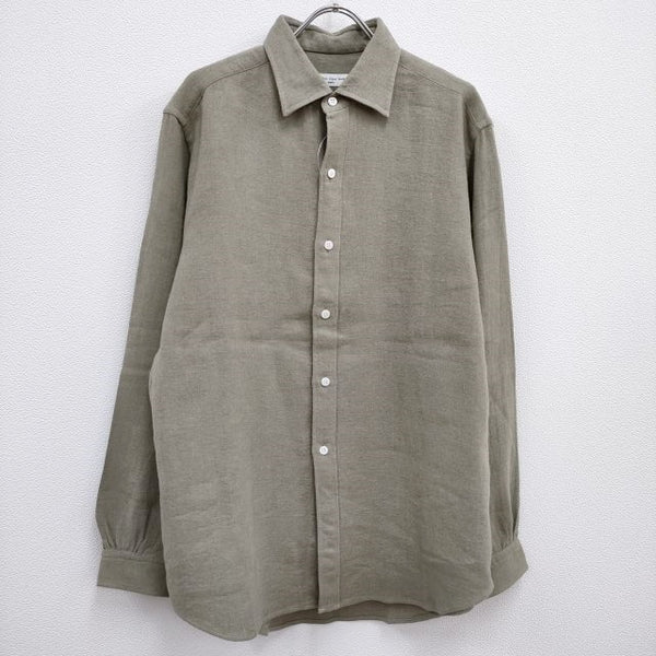 AQUELLOS OJOS VERDES 新品 Windsor wide collar shirt 定番 ワイドカラーシャツ 23AW グレー メンズ  アケヨスオホスヴェルデス【中古】4-0330T♪