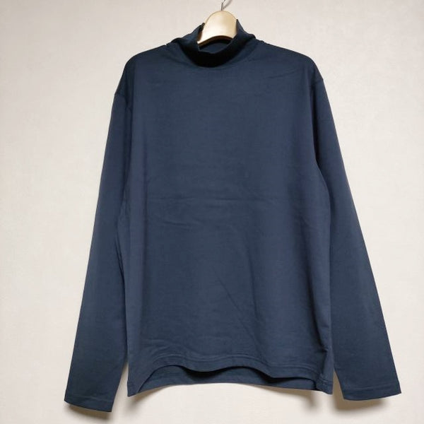 QUILP 新品 TAYLOR-L 定価16500円 タートルネック ハイネック 長袖Ｔシャツ カットソー ロンＴ ネイビー メンズ クイルプ【中古】4-1005M∞