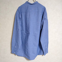 STILL BY HAND バンドカラーシャツ コットン SH02212 定価17600円 サイズ46 長袖シャツ ブルー メンズ スティルバイハンド【中古】4-0712M△