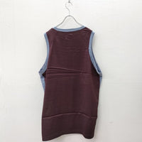 Needles Papillon Emb.Side Line Tank Top EJ181 サイズXS タンクトップ エンジ ミズイロ メンズ ニードルス【中古】4-0801S◎