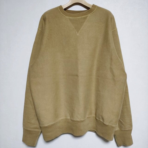 A.PRESSE Vintage Sweatshirt 22AAP-05-04M 加工 トレーナー スウェット 黄土色 メンズ アプレッセ【中古】4-0502M∞