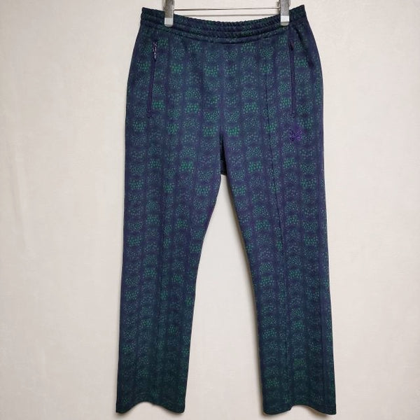 Needles Track Pant - Papillon Poly Jq. パピヨンジャガード トラック パンツ パープル グリーン メンズ ニードルス【中古】4-0502G∞