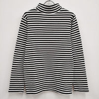 Slopeslow 新品 MOCKNECK LONG SLEEVE T 定価36300円 モックネック カットソー 23SS ブラック ホワイト メンズ スロープスロウ【中古】4-0409M♪