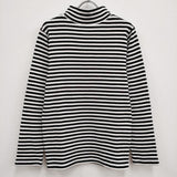 Slopeslow 新品 MOCKNECK LONG SLEEVE T 定価36300円 モックネック カットソー 23SS ブラック ホワイト メンズ スロープスロウ【中古】4-0409M♪