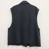 nuterm No Buttom Vest M ノーボトムベスト 定価29700円 001TT-022S ベスト ネイビー メンズ ニューターム【中古】4-0503M♪