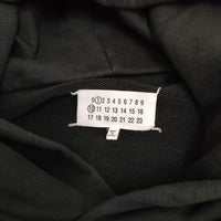 MAISON MARGIELA オーバーサイズカレンダーグラフィックロゴスウェットパーカー 定価133100円 ブラック メゾンマルジェラ【中古】4-0604M♪