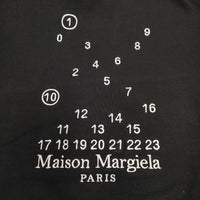 MAISON MARGIELA オーバーサイズカレンダーグラフィックロゴスウェットパーカー 定価133100円 ブラック メゾンマルジェラ【中古】4-0604M♪