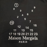 MAISON MARGIELA オーバーサイズカレンダーグラフィックロゴスウェットパーカー 定価133100円 ブラック メゾンマルジェラ【中古】4-0604M♪