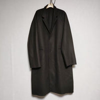 URU WOOL PONCH  OVER COAT 定価70400円 ウールポンチ素材 オーバー コート ブラウン メンズ ウル【中古】4-1028A∞