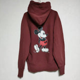 BEAMS BOY/Champion 別注 リバースウィーブ DISNEY ディズニー ミッキーマウス パーカー ワインレッド レディース ビームスボーイ/チャンピオン【中古】4-1007T∞