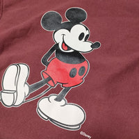 BEAMS BOY/Champion 別注 リバースウィーブ DISNEY ディズニー ミッキーマウス パーカー ワインレッド レディース ビームスボーイ/チャンピオン【中古】4-1007T∞