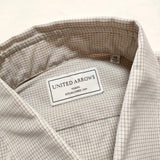 UNITED ARROWS イージーケア グラフチェック サイズ38 長袖シャツ アイボリー ブラック メンズ ユナイテッドアローズ【中古】4-0513M△