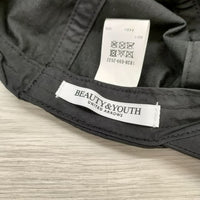 BEAUTY&YOUTH UNITED ARROWS 23SS ナイロン コード キャップ 定価4950円 帽子 キャップ ブラック レディース ビューティアンドユース【中古】4-0904G◎