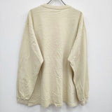 AURALEE LUSTER PLAITING L/S TEE A00SP01GT サイズ5 長袖Ｔシャツ カットソー ロンＴ ライトイエロー メンズ オーラリー【中古】4-0604M♪