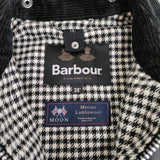 Barbour/BEAUTY&YOUTH 別注 BORDER MOONファブリック サイズ36 千鳥格子 222MWX2134 オイルド コート ブラック メンズ バブアー【中古】4-0423T♪