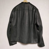 Acurica アクリカ Single leather Blouson W-ZIP 牛革 レザー ブルゾン ジャケット ブラック メンズ【中古】4-1028T∞