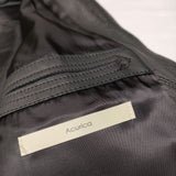 Acurica アクリカ Single leather Blouson W-ZIP 牛革 レザー ブルゾン ジャケット ブラック メンズ【中古】4-1028T∞