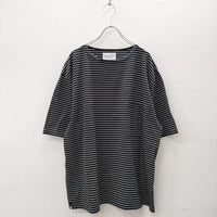 STILL BY HAND ボーダー サイズ48 コットン 胸ポケット 半袖Ｔシャツ カットソー ブラック ホワイト メンズ スティルバイハンド【中古】4-0801S◎