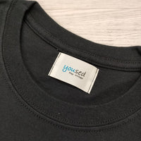 YOUSED 新品 サイズM USEDFABRIC バンダナ 半袖Ｔシャツ カットソー ブラック メンズ ユーズド【中古】4-0801S◎