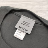 BETTER AMERICAN COTTON サイズ2 無地 半袖Ｔシャツ カットソー チャコールグレー メンズ ベター【中古】4-0801S◎