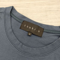 TSUKI.S サイズS コットン 胸ポケット 無地 半袖Ｔシャツ カットソー ブルー メンズ ツキドットエス【中古】4-0801S◎