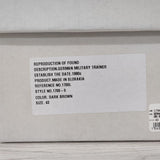REPRODUCTION OF FOUND 新品 GERMAN MILITARY TRAINER DARK BROWN サイズ43 スニーカー ブラウン メンズ リプロダクションオブファウンド【中古】4-0610G◎