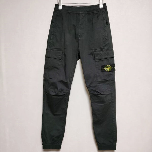 STONE ISLAND TYPE RE-T cargo pants カーゴ パンツ ブラック メンズ ストーンアイランド【中古】4-0701G∞