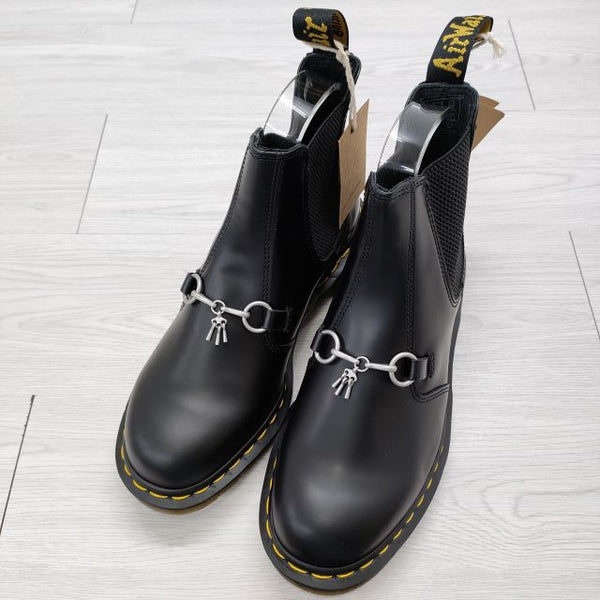 Needles/Dr.Martens 新品 SNAFFLE NDLS サイズ42 サイドゴア ブーツ ブラック メンズ ニードルス/ドクターマーチン【中古】4-0610G◎