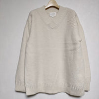 STILL BY HAND KN05204 ウール×アルパカ ローゲージニット セーター ニット アイボリー メンズ スティルバイハンド【中古】4-1111T∞