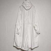 Graphpaper Garment Dyed Poplin Mods Coat GM211-10031 定価71500円 モッズコート ホワイト メンズ グラフペーパー【中古】4-0522M∞