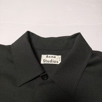 ACNE STUDIOS HOUSTON WO MH ウールモヘヤ 21X173  長袖シャツ ブラック メンズ アクネストゥディオズ【中古】4-1016T∞