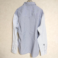 NEIGHBORHOOD CLASSIC STRIPE C-SHIRT LS サイズM コットン 長袖シャツ ブルー ホワイト メンズ ネイバーフッド【中古】4-0705M△