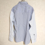 NEIGHBORHOOD CLASSIC STRIPE C-SHIRT LS サイズM コットン 長袖シャツ ブルー ホワイト メンズ ネイバーフッド【中古】4-0705M△