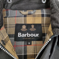 Barbour Bshop別注 BLYTH サイズM ブルゾン ショート丈 オイルド ジャケット グレー メンズ バブアー【中古】4-0508T♪