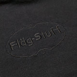 FLAGSTUFF ハーゲンダッツパロディ 刺繍 スウェット サイズM パーカー ブラック メンズ フラッグスタッフ【中古】4-0705M△