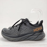 HOKA ONE ONE W CLIFTON 8 サイズ23cm f27222d スニーカー グレー ブラック レディース ホカオネオネ【中古】4-0618G◎