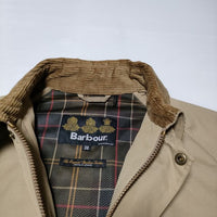 Barbour BEDALE SL PEACHED ビデイル ノンワックス 1901110 ジャケット ベージュ メンズ バブアー【中古】4-1111M∞