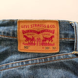 Levi's 502 W30 L32 加工 デニムパンツ ブルー メンズ リーバイス【中古】4-0624G△