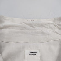 VISVIM FREE EDGE SHIRT S/S PEERLESS 0120305011006 サイズ3 半袖シャツ アイボリー メンズ ビズビム/ヴィズヴィム【中古】4-0818S♪