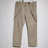 VISVIM FLUXUS 15 CHINO F.I.L. EXCLUSIVE サスペンダー チノパンツ ベージュ メンズ ビズビム/ヴィズヴィム【中古】4-0722G∞