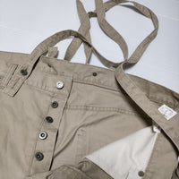 VISVIM FLUXUS 15 CHINO F.I.L. EXCLUSIVE サスペンダー チノパンツ ベージュ メンズ ビズビム/ヴィズヴィム【中古】4-0722G∞