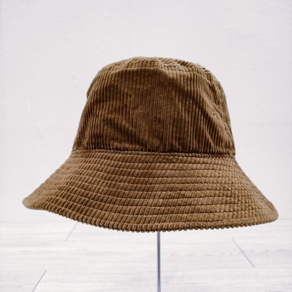 ULTERIOR SUPIMA CORDUROY BUCKET HAT ULHT02-19C05U サイズFREE 帽子 ハット オウド色 メンズ アルテリア【中古】4-1104T◎