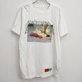 HERON PRESTON SAMI MIRO プリント 定価41800円 HMAS20-001 M 半袖Ｔシャツ カットソー ホワイト メンズ ヘロン プレストン【中古】4-0818S♪