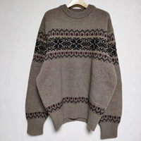 HERILL Blacksheep Snow RaggSweater 21-080-HL-8180-3 ブラックシープ セーター ニット ブラウン メンズ ヘリル【中古】4-0902T∞