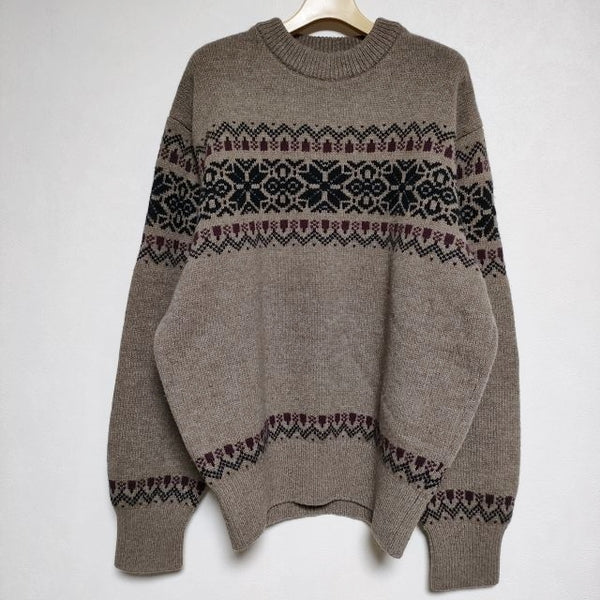 HERILL Blacksheep Snow RaggSweater 21-080-HL-8180-3 ブラックシープ セーター ニット ブラウン メンズ ヘリル【中古】4-0902T∞