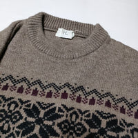 HERILL Blacksheep Snow RaggSweater 21-080-HL-8180-3 ブラックシープ セーター ニット ブラウン メンズ ヘリル【中古】4-0902T∞