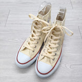 CONVERSE ALL STAR Hi 25.5cm M9162 ハイカット スニーカー アイボリー メンズ コンバース【中古】4-0826G◎