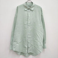 MAATEE & SONS Elizabeth Regular Collar Shirts 定価42900円 MT3103-0601B 長袖シャツ 23SS グリーン マーティーアンドサンズ【中古】4-0614M♪